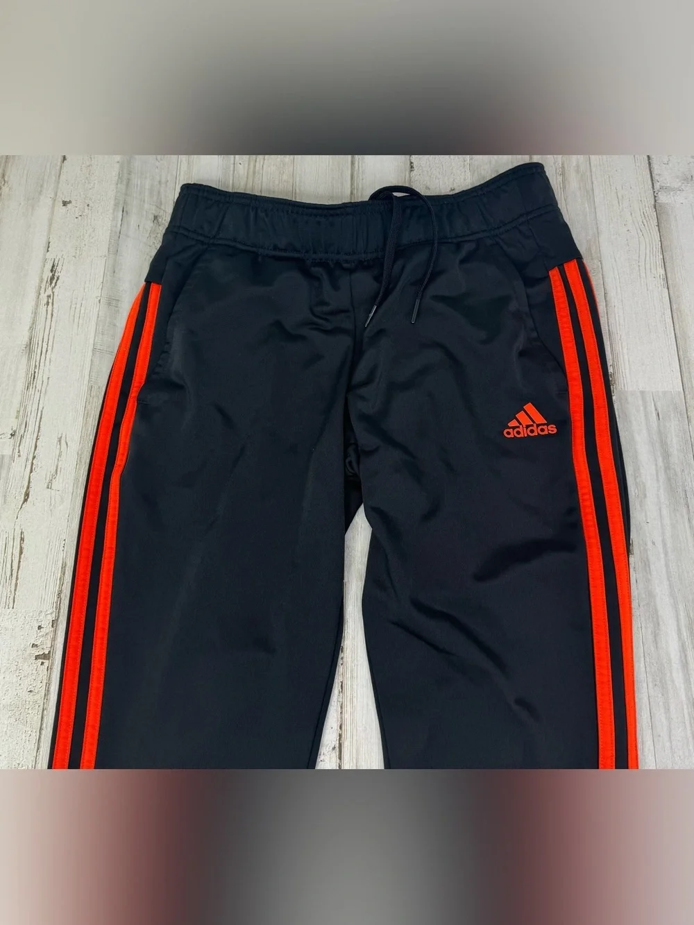 Adidas Climalite Men’s S Sweatpants Black Red Stripe